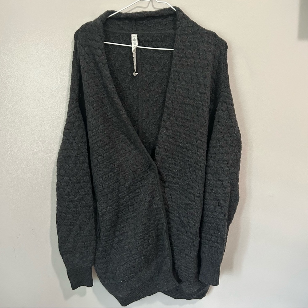Lululemon Athletica Dark Gray Wool Cardigan